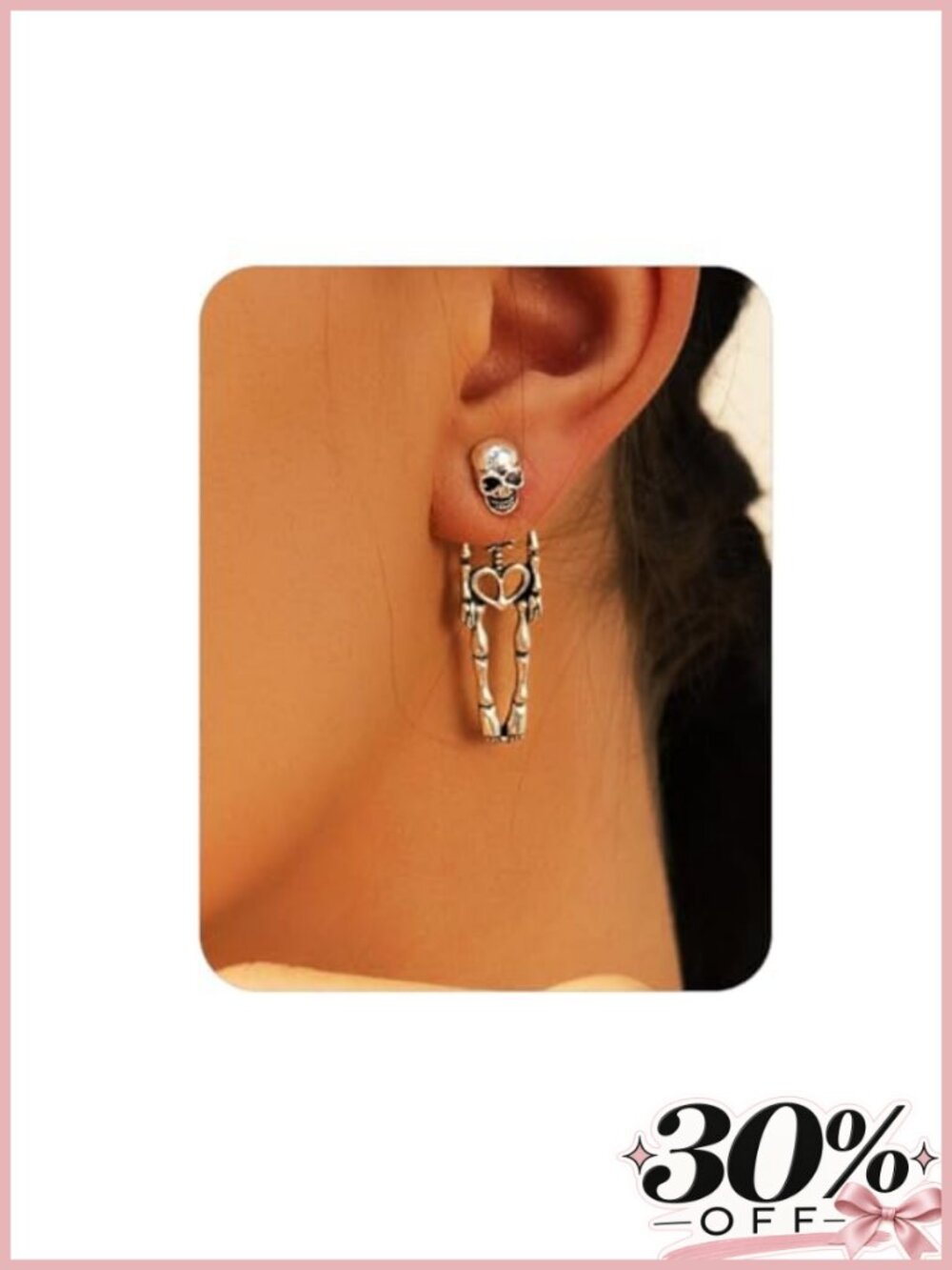 Gothic Skull Pumpkin Bat Dangle Earrings Alloy Steel Halloween Party